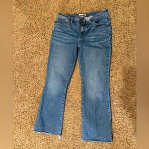 Madewell midrise kick out jeans size 30